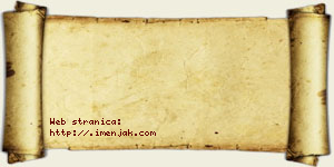 Danijela Egerić vizit kartica